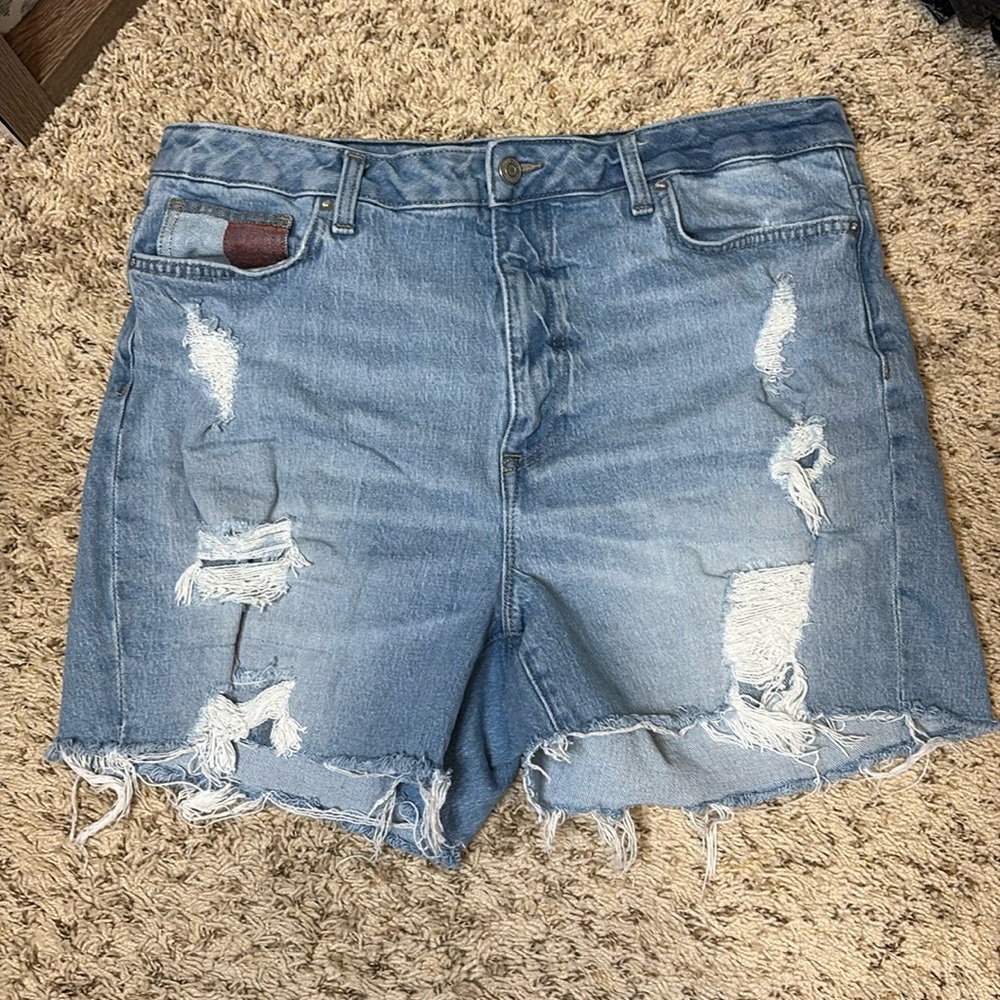 Tommy hilfiger Distressed Denim Shorts size 14